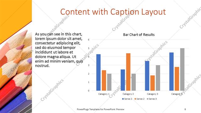 Content with Caption presentation slide layout
