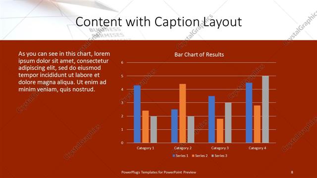 Content with Caption presentation slide layout