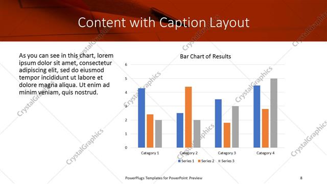 Content with Caption presentation slide layout