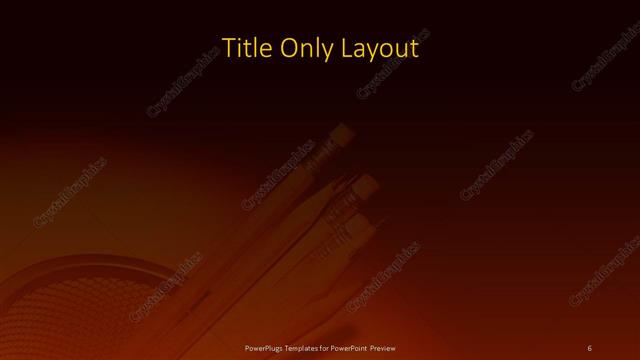 Title Only presentation slide layout