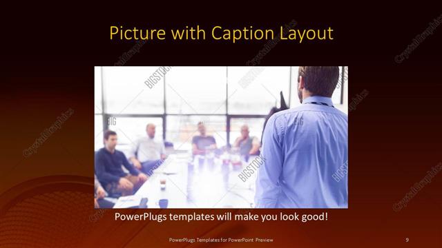 Picture with Caption presentation slide layout