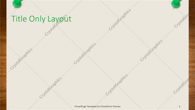 Title Only presentation slide layout