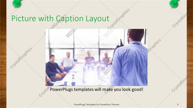 Picture with Caption presentation slide layout