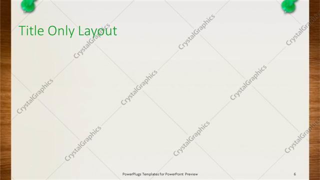 Title Only presentation slide layout