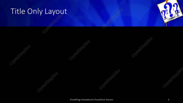 Title Only presentation slide layout