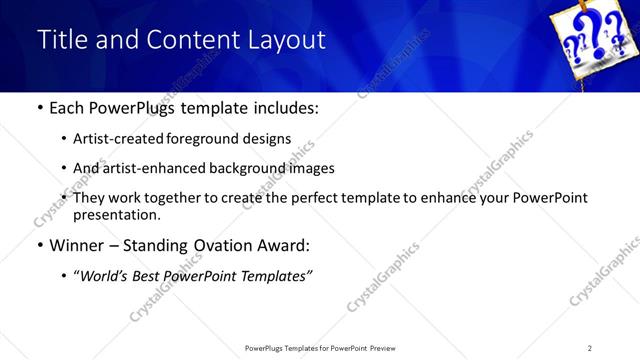 Title and Content presentation slide layout