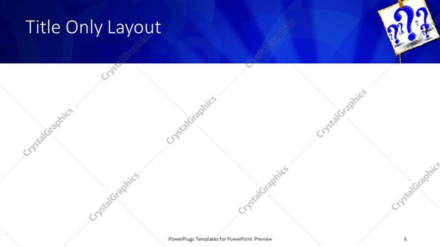 Title Only presentation slide layout