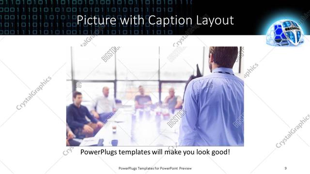 Picture with Caption presentation slide layout