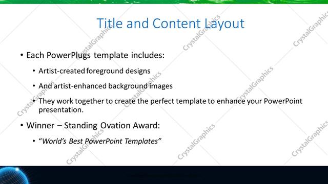 Title and Content presentation slide layout