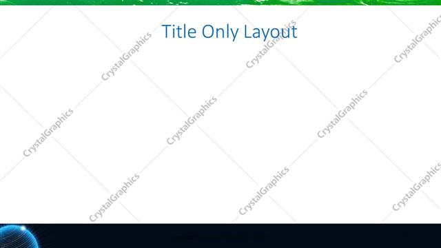 Title Only presentation slide layout