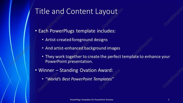 Title and Content presentation slide layout