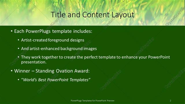 Title and Content presentation slide layout