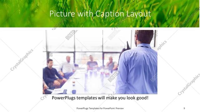 Picture with Caption presentation slide layout