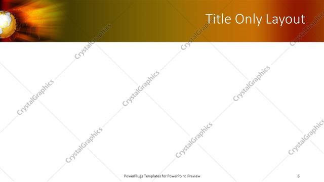 Title Only presentation slide layout