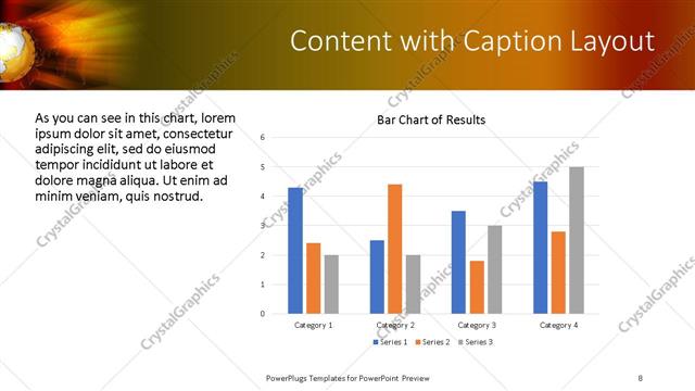 Content with Caption presentation slide layout