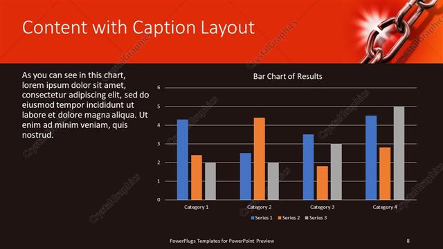 Content with Caption presentation slide layout