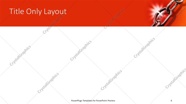 Title Only presentation slide layout