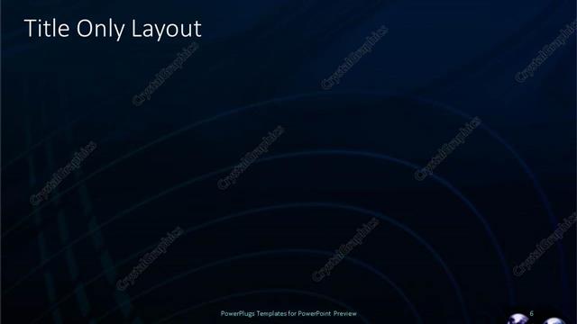 Title Only presentation slide layout