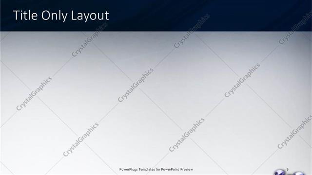 Title Only presentation slide layout