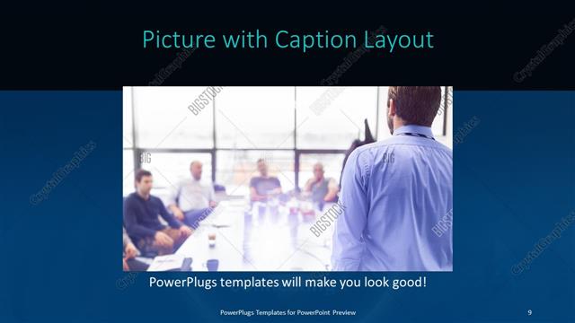 Picture with Caption presentation slide layout