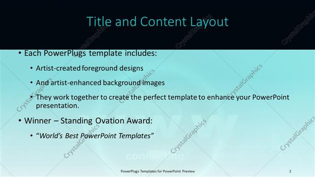 Title and Content presentation slide layout