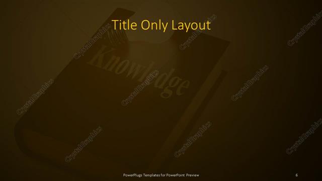 Title Only presentation slide layout
