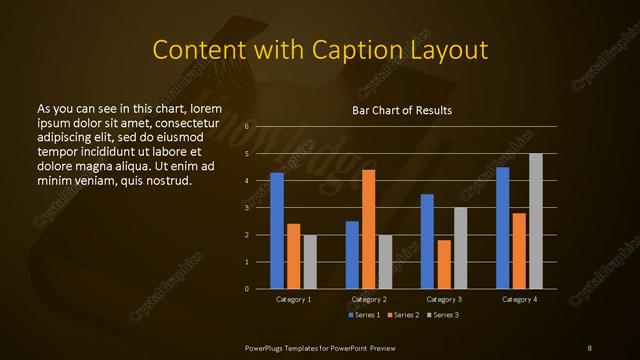 Content with Caption presentation slide layout
