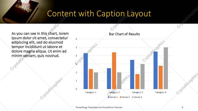 Content with Caption presentation slide layout