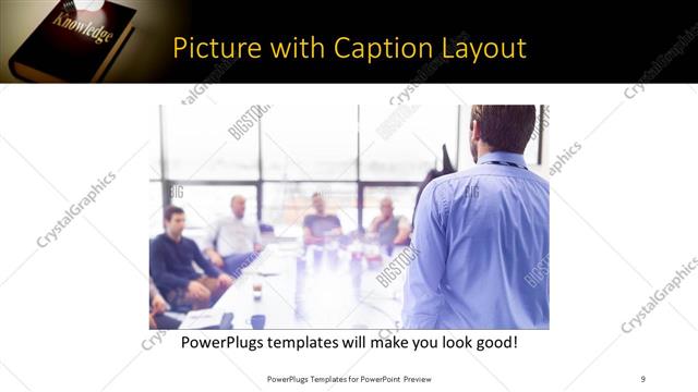 Picture with Caption presentation slide layout