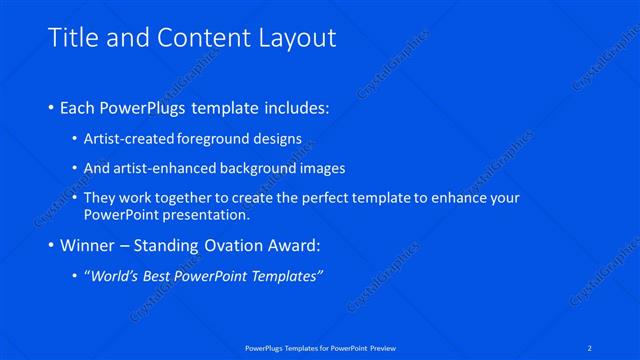 Title and Content presentation slide layout