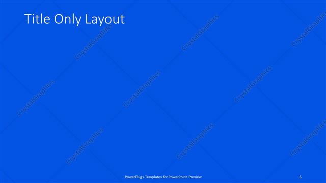 Title Only presentation slide layout