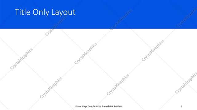 Title Only presentation slide layout