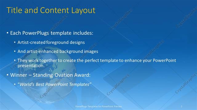 Title and Content presentation slide layout