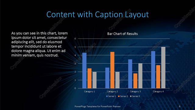 Content with Caption presentation slide layout