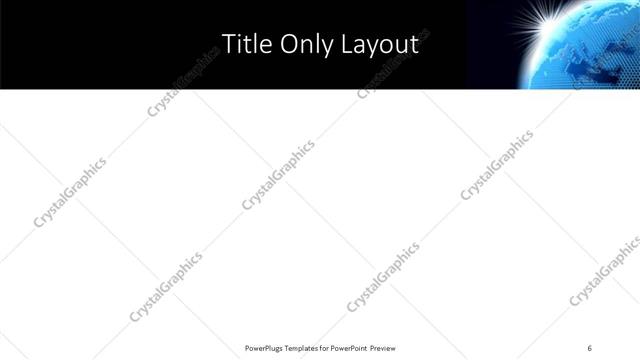 Title Only presentation slide layout