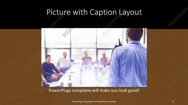 Picture with Caption presentation slide layout