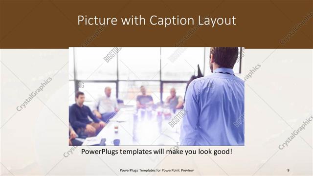 Picture with Caption presentation slide layout