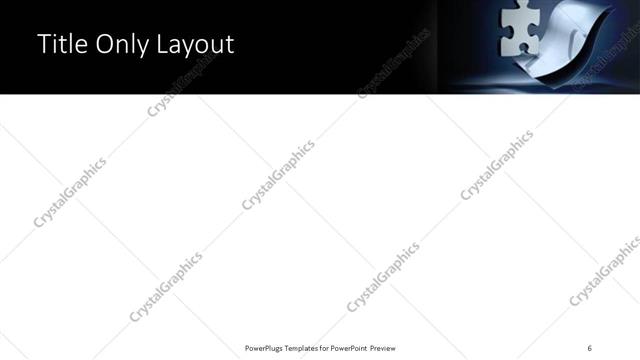 Title Only presentation slide layout