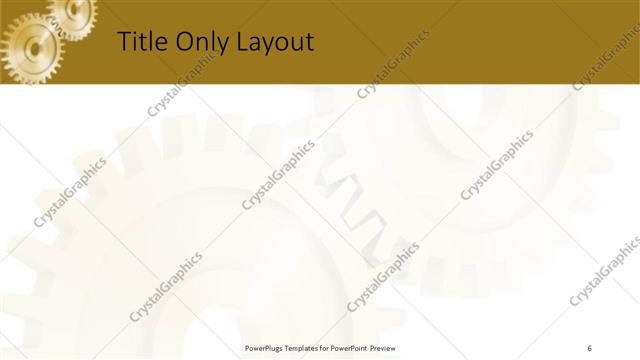 Title Only presentation slide layout