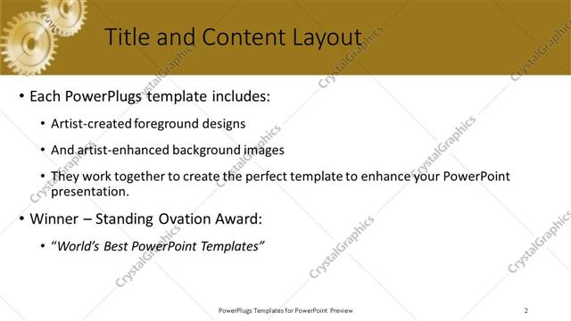 Title and Content presentation slide layout