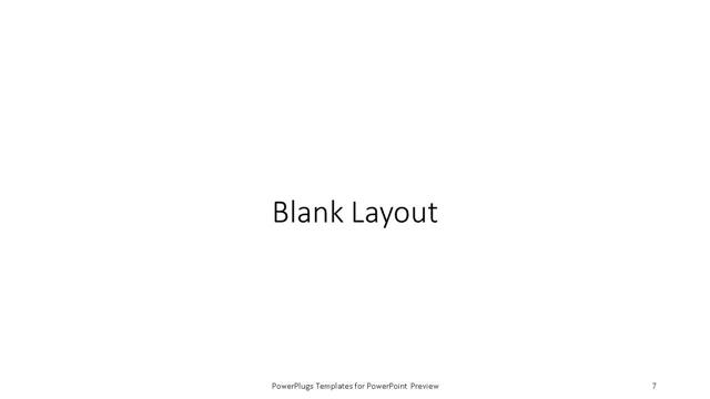 Blank presentation slide layout
