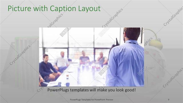 Picture with Caption presentation slide layout