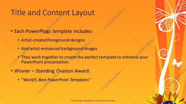 Title and Content presentation slide layout