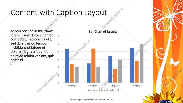 Content with Caption presentation slide layout