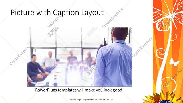 Picture with Caption presentation slide layout