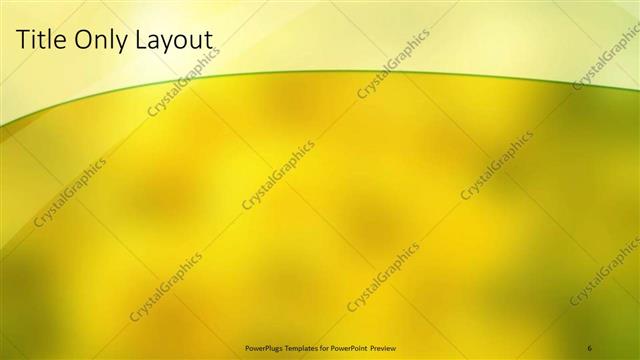 Title Only presentation slide layout