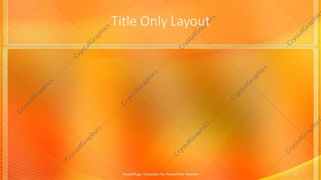Title Only presentation slide layout