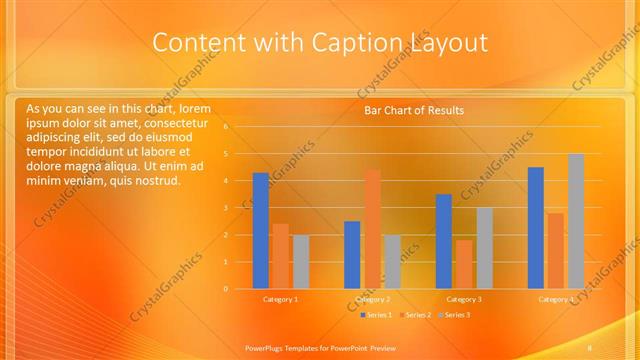 Content with Caption presentation slide layout
