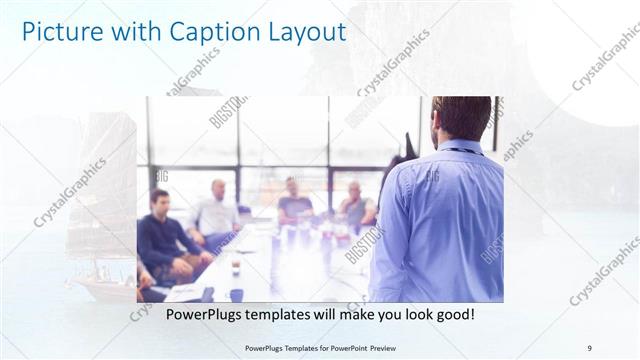 Picture with Caption presentation slide layout