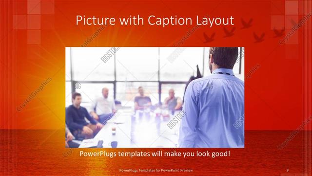 Picture with Caption presentation slide layout